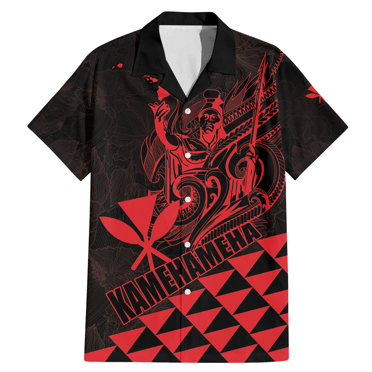 Personalized King Kamehameha Day Family Matching Mermaid Dress and Hawaiian Shirt Kakau Polynesian Pattern