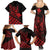 Personalized King Kamehameha Day Family Matching Summer Maxi Dress and Hawaiian Shirt Kakau Polynesian Pattern