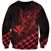 Personalized King Kamehameha Day Sweatshirt Kakau Polynesian Pattern