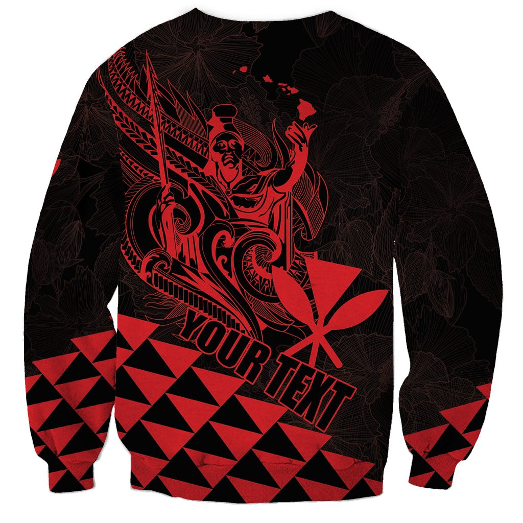 Personalized King Kamehameha Day Sweatshirt Kakau Polynesian Pattern