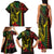 King Kamehameha Day Family Matching Tank Maxi Dress and Hawaiian Shirt Hawaii Kakau Reggae