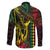 King Kamehameha Day Family Matching Tank Maxi Dress and Hawaiian Shirt Hawaii Kakau Reggae