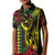 King Kamehameha Day Kid Polo Shirt Hawaii Kakau Reggae