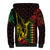 King Kamehameha Day Sherpa Hoodie Hawaii Kakau Reggae