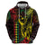 King Kamehameha Day Zip Hoodie Hawaii Kakau Reggae