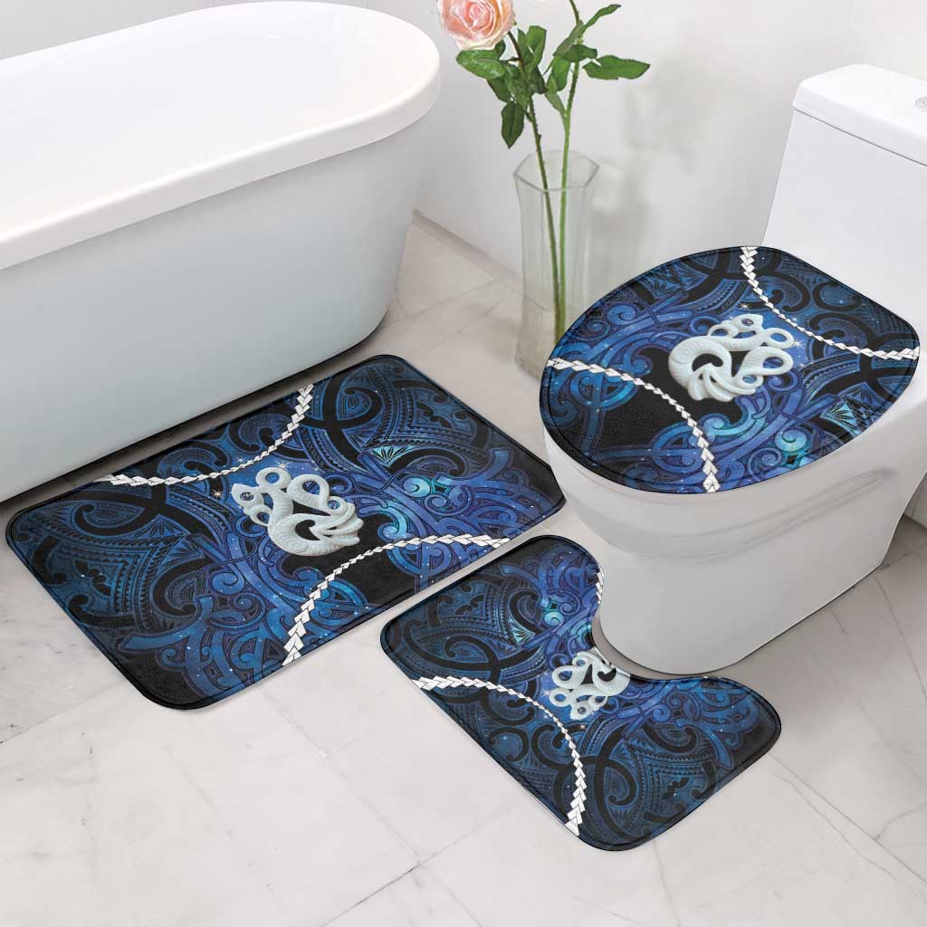 Maori Matariki Manaia Bathroom Set Maori Kowhaiwhai Pattern Galaxy