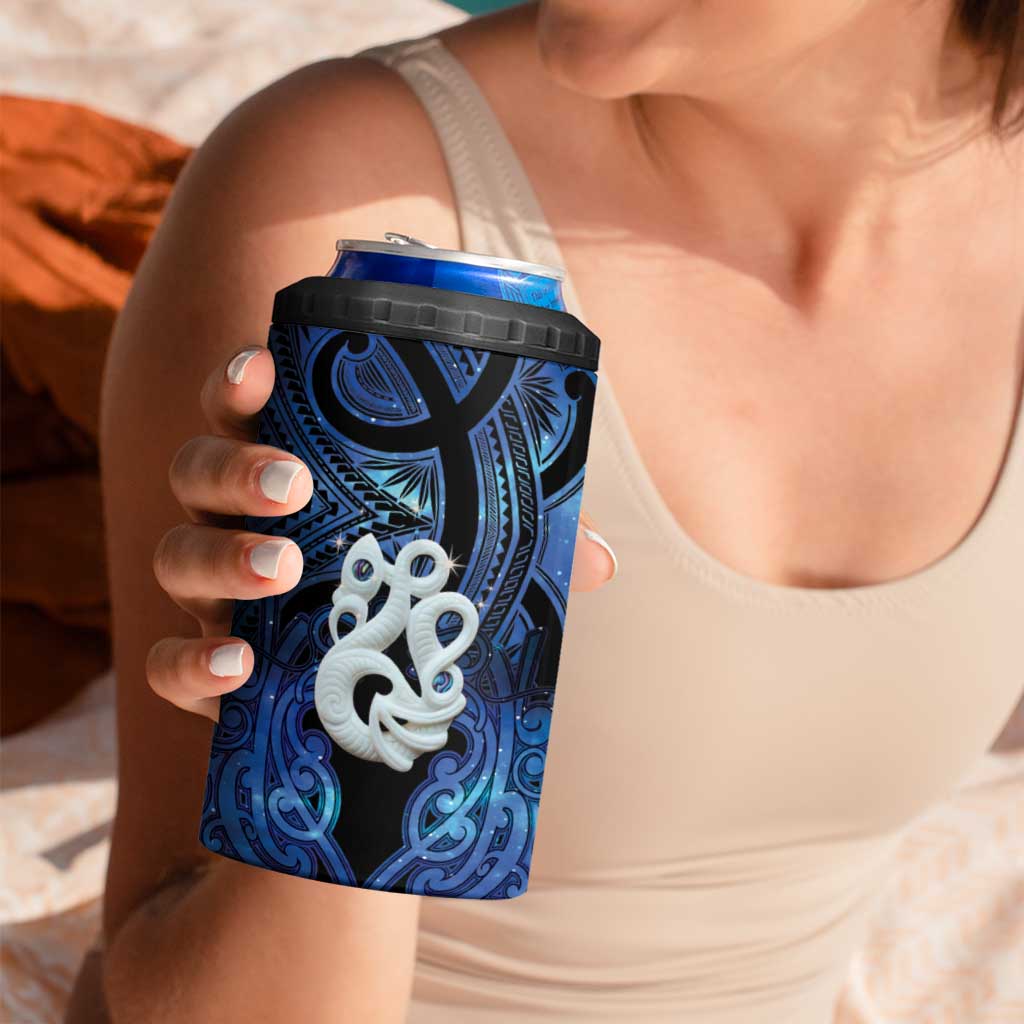 Personalized Maori Matariki Manaia 4 in 1 Can Cooler Tumbler Maori Kowhaiwhai Pattern Galaxy LT01 - Polynesian Pride