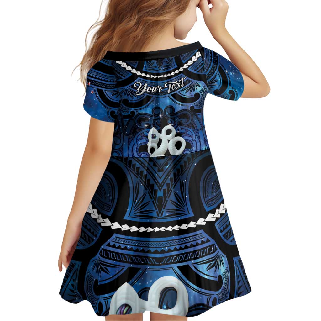 Personalized Maori Matariki Manaia Family Matching Mermaid Dress and Hawaiian Shirt Maori Kowhaiwhai Pattern Galaxy
