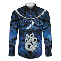 Personalized Maori Matariki Manaia Family Matching Puletasi and Hawaiian Shirt Maori Kowhaiwhai Pattern Galaxy