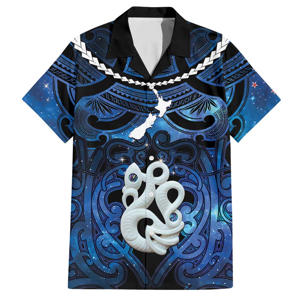 Personalized Maori Matariki Manaia Hawaiian Shirt Maori Kowhaiwhai Pattern Galaxy