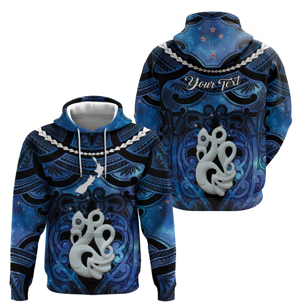 Personalized Maori Matariki Manaia Hoodie Maori Kowhaiwhai Pattern Galaxy LT01 - Polynesian Pride