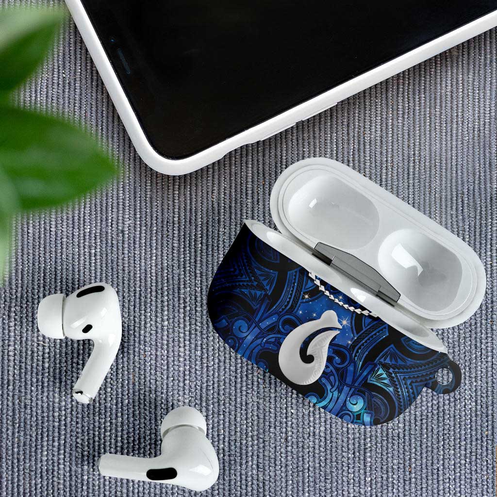 Maori Matariki Hei Matau AirPods Case Maori Kowhaiwhai Pattern Galaxy