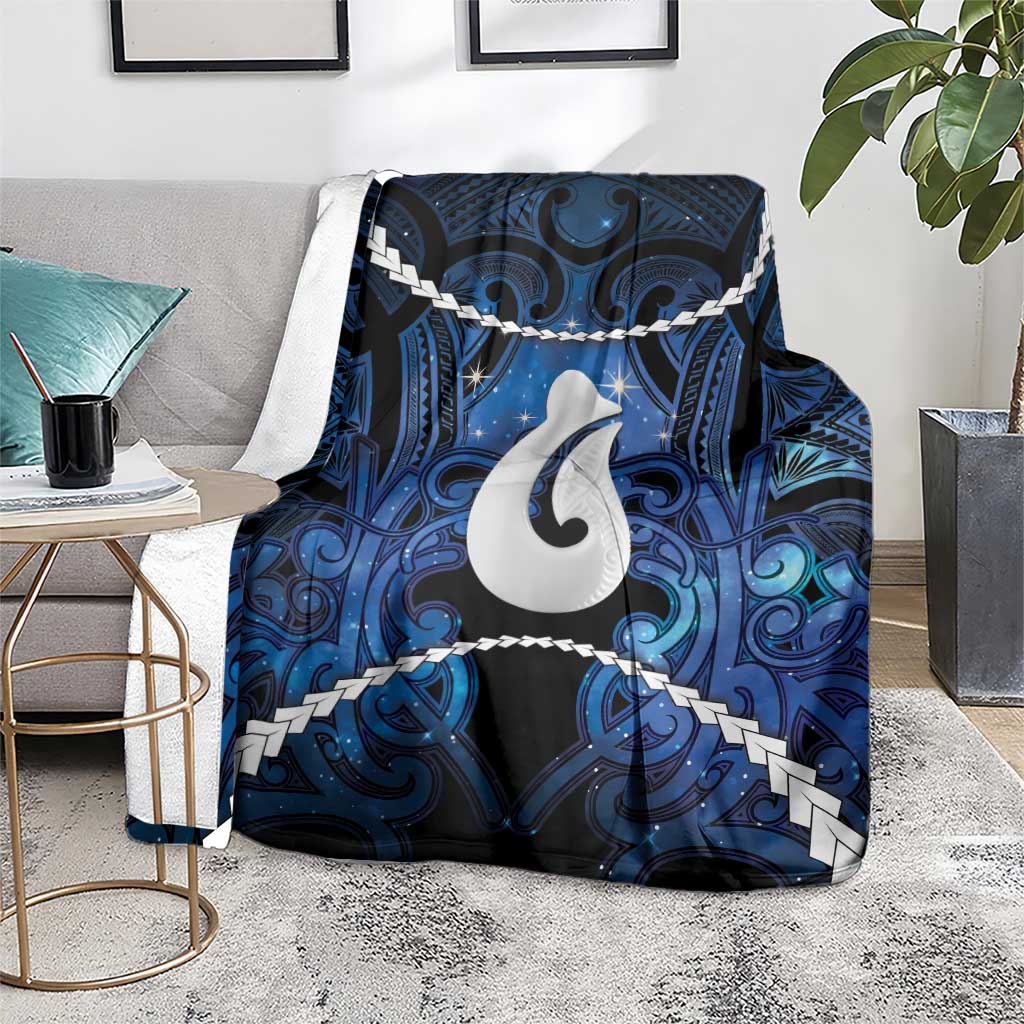 Maori Matariki Hei Matau Blanket Maori Kowhaiwhai Pattern Galaxy LT01 - Polynesian Pride