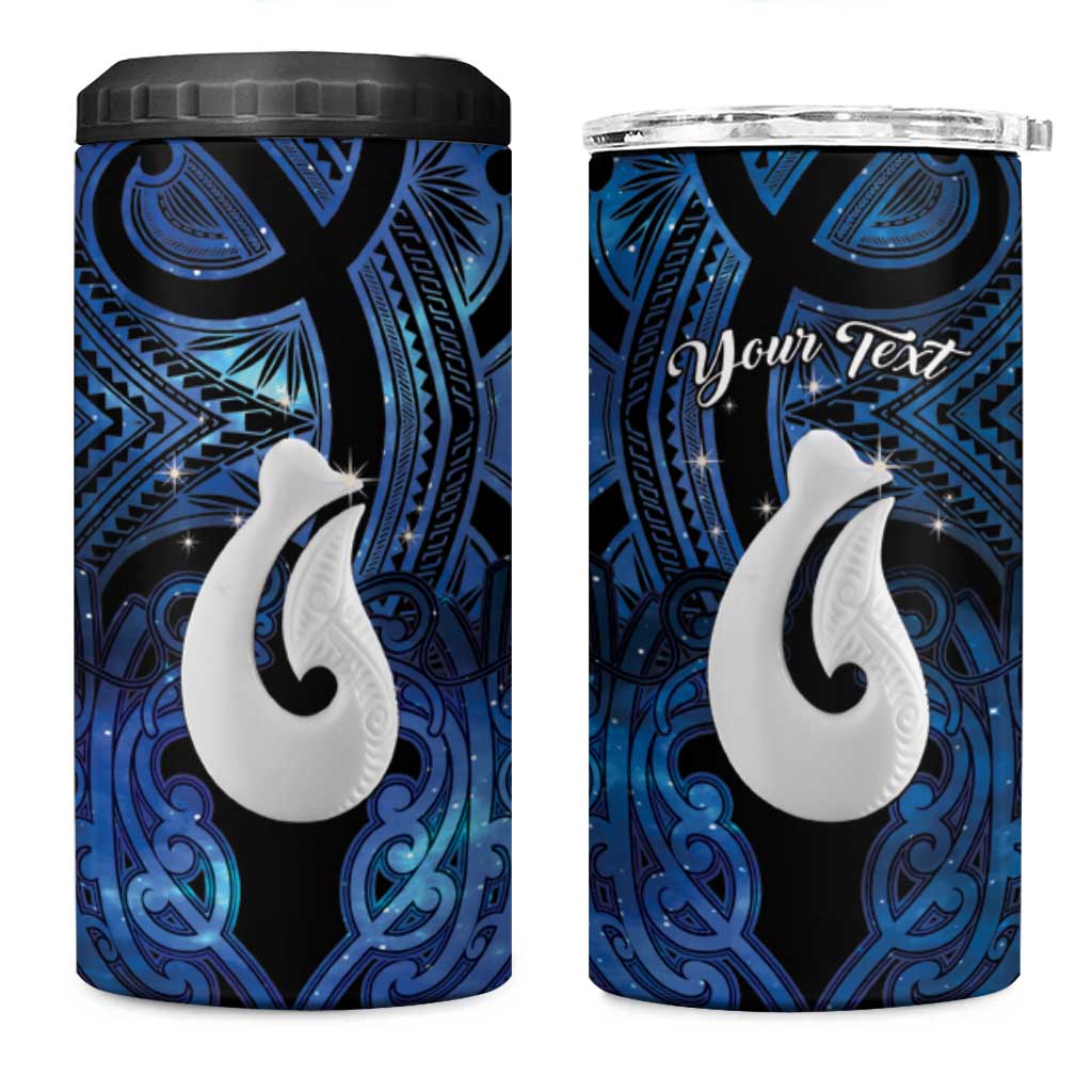 Personalized Maori Matariki Hei Matau 4 in 1 Can Cooler Tumbler Maori Kowhaiwhai Pattern Galaxy