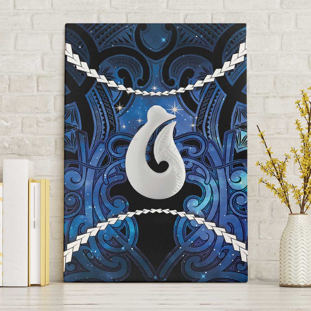 Maori Matariki Hei Matau Canvas Wall Art Maori Kowhaiwhai Pattern Galaxy
