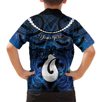 Personalized Maori Matariki Hei Matau Family Matching Off Shoulder Maxi Dress and Hawaiian Shirt Maori Kowhaiwhai Pattern Galaxy