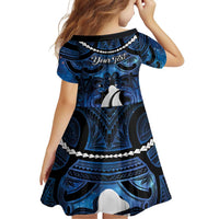 Personalized Maori Matariki Hei Matau Family Matching Summer Maxi Dress and Hawaiian Shirt Maori Kowhaiwhai Pattern Galaxy
