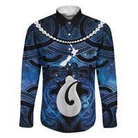 Personalized Maori Matariki Hei Matau Family Matching Summer Maxi Dress and Hawaiian Shirt Maori Kowhaiwhai Pattern Galaxy