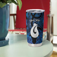 Personalized Maori Matariki Hei Matau Tumbler Cup Maori Kowhaiwhai Pattern Galaxy LT01 - Polynesian Pride