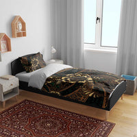 Indonesian Batik Pattern Vintage Brown Bedding Set