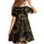 Indonesian Batik Pattern Vintage Brown Family Matching Summer Maxi Dress and Hawaiian Shirt