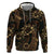 Indonesian Batik Pattern Vintage Brown Hoodie
