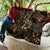Indonesian Batik Pattern Vintage Brown Quilt