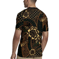 Indonesian Batik Pattern Vintage Brown Rugby Jersey