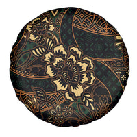 Indonesian Batik Pattern Vintage Brown Spare Tire Cover