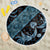 Indonesia Batik Pattern Beach Blanket Blue Version
