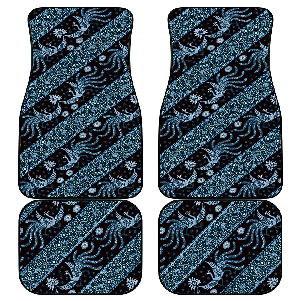 Indonesia Batik Pattern Car Mats Blue Version