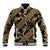 Indonesia Batik Pattern Baseball Jacket Gold Version