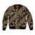 Indonesia Batik Pattern Bomber Jacket Gold Version