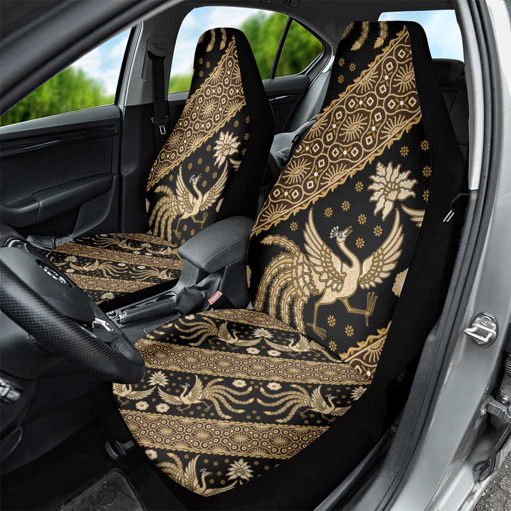 Indonesia Batik Pattern Car Seat Cover Gold Version