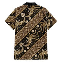 Indonesia Batik Pattern Hawaiian Shirt Gold Version