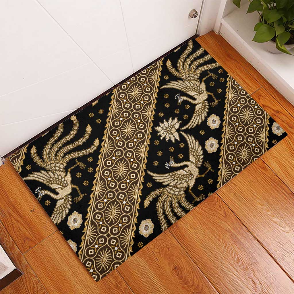 Indonesia Batik Pattern Rubber Doormat Gold Version