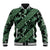 Indonesia Batik Pattern Baseball Jacket Green Version