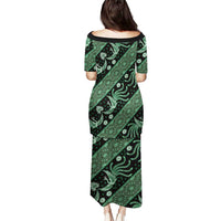 Indonesia Batik Pattern Puletasi Green Version