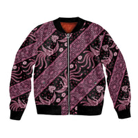 Indonesia Batik Pattern Bomber Jacket Pink Version