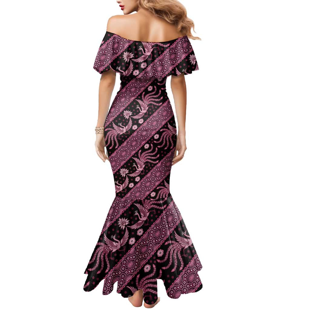 pink batik dress Pink Batik Floral Printed Cotton Woven Mini Dress