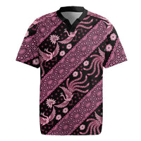 Indonesia Batik Pattern Rugby Jersey Pink Version