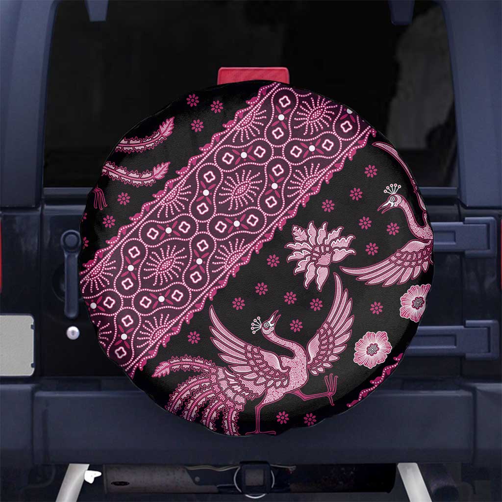 Indonesia Batik Pattern Spare Tire Cover Pink Version