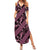 Indonesia Batik Pattern Summer Maxi Dress Pink Version