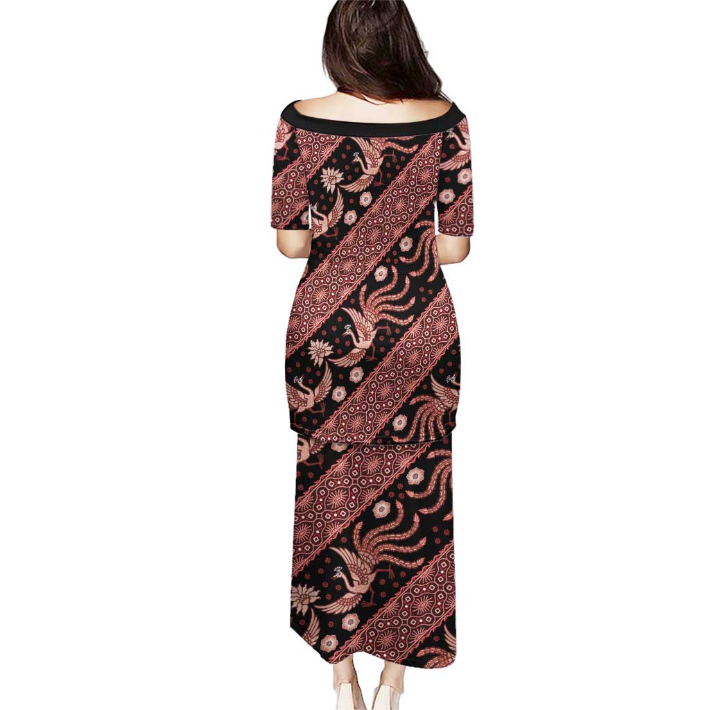 Indonesia Batik Pattern Puletasi Red Version