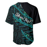Personalised Aotearoa Baseball Jersey Silver Fern Mix Paua Shell Polynesian Pattern LT01 - Polynesian Pride