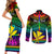 personalised-hawaii-couples-matching-short-sleeve-bodycon-dress-and-long-sleeve-button-shirts-kanaka-maoli-kakau-2023-national-coming-out-day