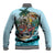 Personalized Aloha Hawaii Skeleton Baseball Jacket Tropical Summer Vibe