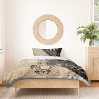 Cook Islands Turtle Bedding Set Stars and Hibiscus - Beige