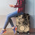 Cook Islands Turtle Luggage Cover Stars and Hibiscus - Beige