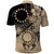 Cook Islands Turtle Polo Shirt Stars and Hibiscus - Beige